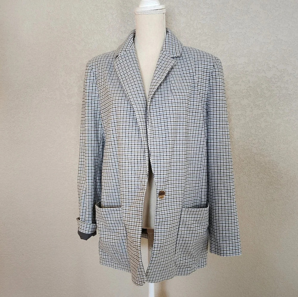 A new day Oversized Houndstooth print oversized Blazer Size Medium - Picture 1 of 10